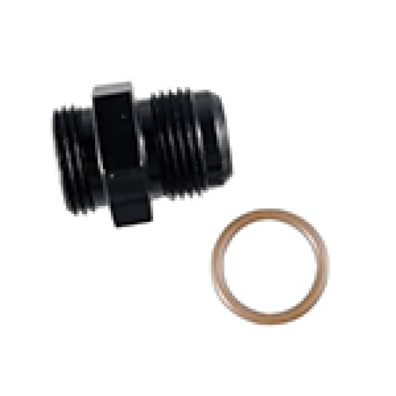 Fragola -12AN x 1 5/16-12 (16) Radius Fitting - Black - awdtuningtx