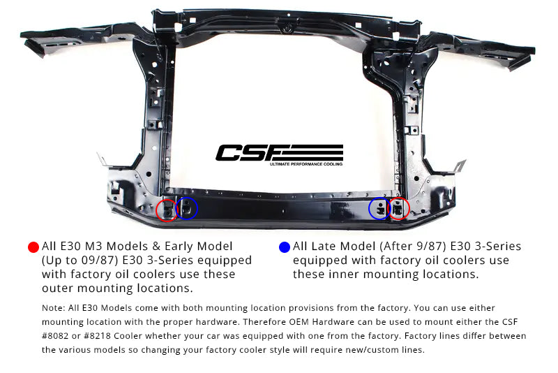 CSF BMW E30 Group A / DTM Race Style Oil Cooler - awdtuningtx