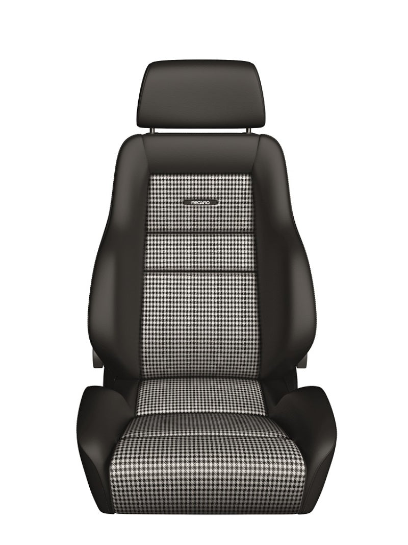 Recaro Classic LS Seat - Black Leather/Pepita Fabric - awdtuningtx