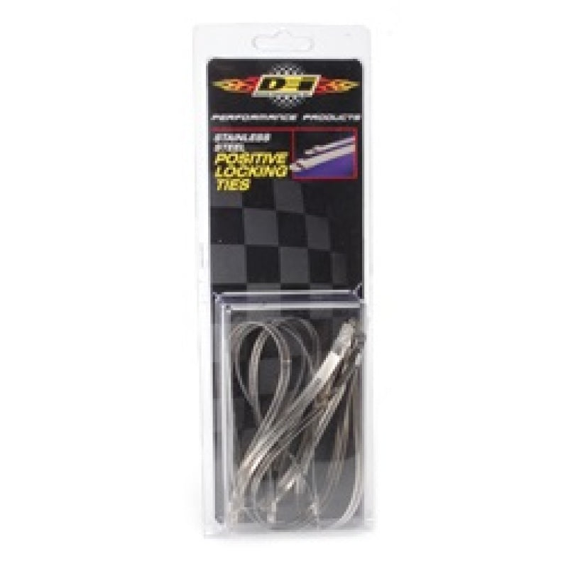 DEI Stainless Steel Positive Locking Tie 1/4in (7mm) x 9in - 8 per pack - awdtuningtx