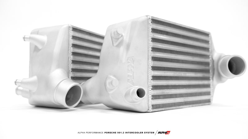 AMS Performance 16-19 Porsche Carrera/Carrera S (991.2) Alpha Intercooler Kit w/Carbon Fiber Shrouds - awdtuningtx