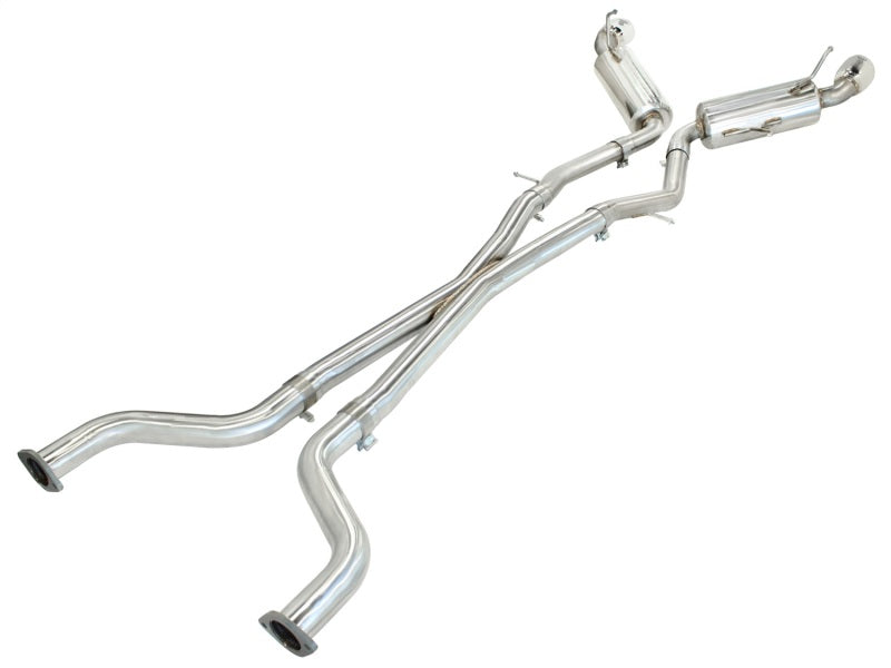 aFe Takeda 2.5inch SS Exhaust Cat-Back 09-13 Nissan 370Z V6 3.7L Polished Tips - awdtuningtx
