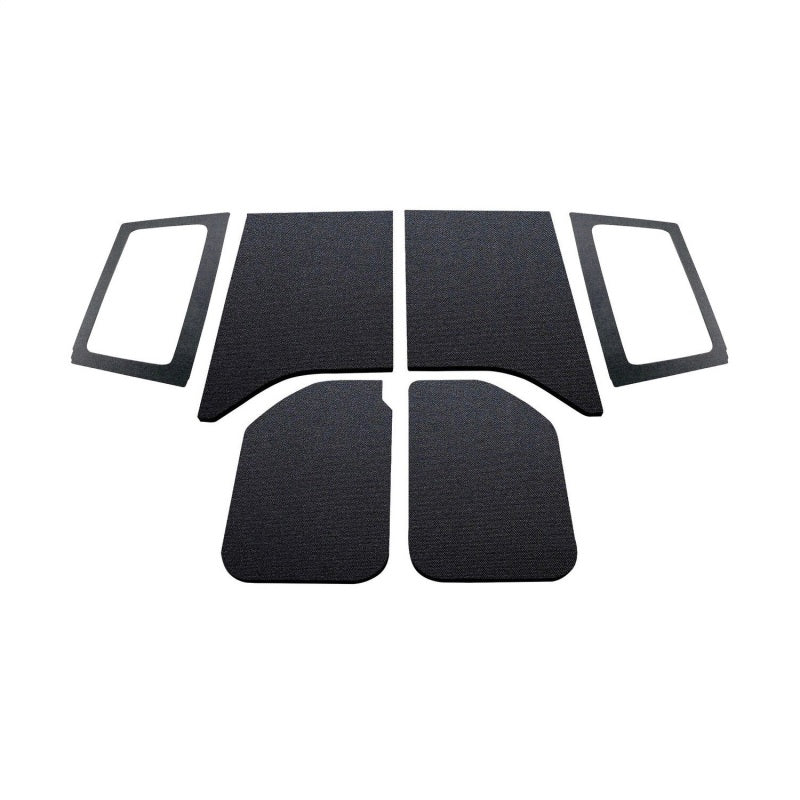 DEI 11-18 Jeep Wrangler JK 2-Door Boom Mat Complete Headliner Kit - 6 Piece - Black - awdtuningtx