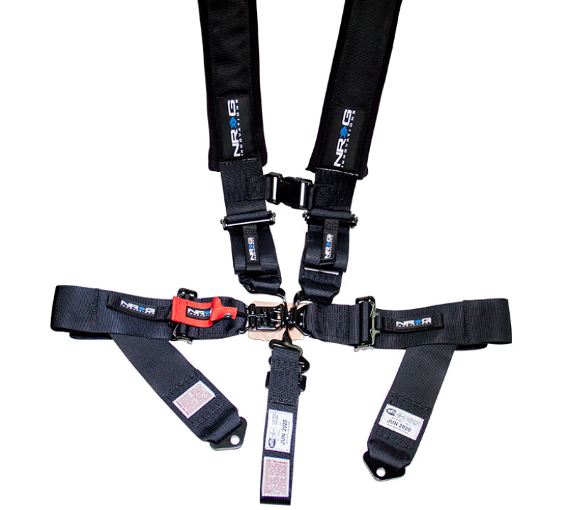 NRG SFI 16.1 5PT 3in. Seat Belt Harness / Latch Link - Black - awdtuningtx
