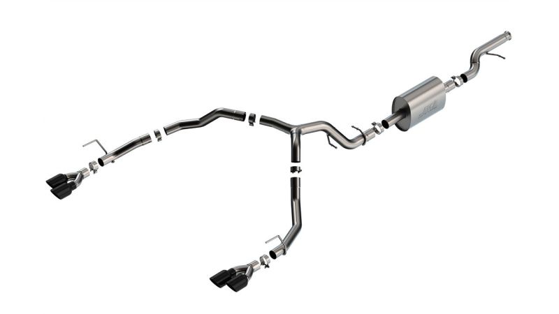 Borla 21-22 Chevy Tahoe 5.3L V8 2/4WD 4DR 3in/2.75in S-Type Cat-Back Exhaust w/ Black Chrome Tips - awdtuningtx