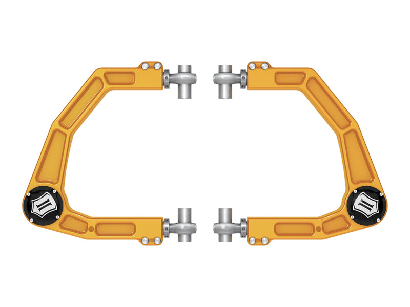 ICON 2024 Toyota Tacoma Billet Upper Control Arm w/ Delta Joint Pro - Gold Anodized - awdtuningtx