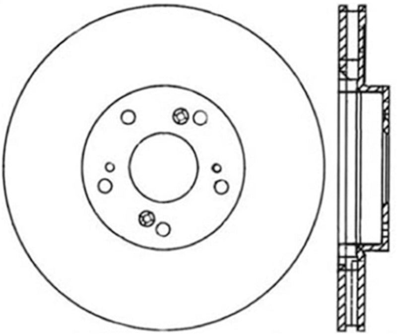 Stoptech 06-08 Honda Civic Si Front CRYO-STOP Rotor - awdtuningtx