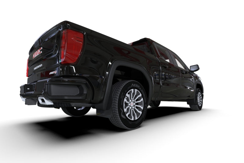 Rally Armor 19-24 GMC Sierra 1500 AT4 Black UR Mud Flap w/ Red Logo - awdtuningtx