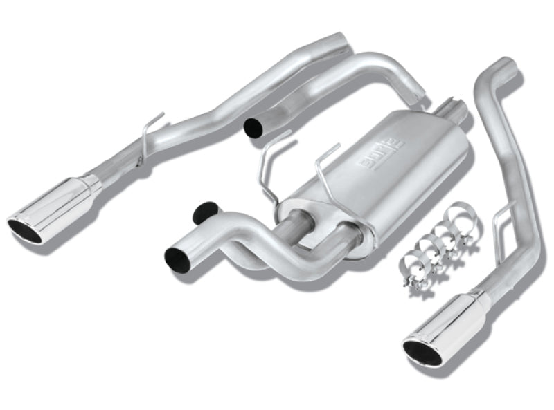 Borla 09-13 Dodge RAM 1500 5.7L CC/SB w/Fact Sngl Exh C/B 3x2.5in Single Round Rolled Split Rear - awdtuningtx
