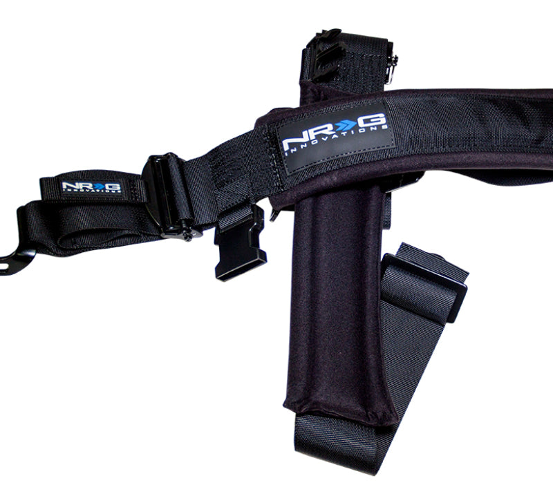 NRG SFI 16.1 5PT 3in. Seat Belt Harness / Latch Link - Black - awdtuningtx
