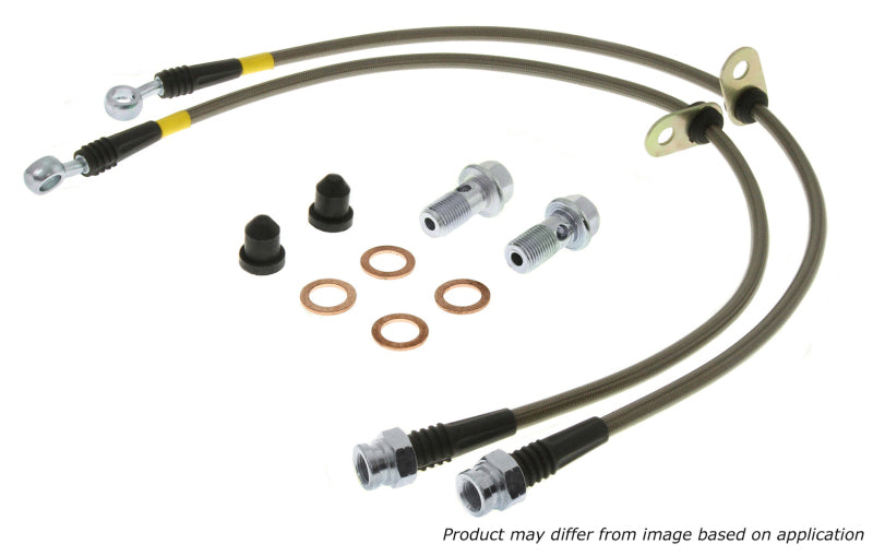 StopTech 12-16 Ford Fiesta Stainless Steel Rear Brake Lines - awdtuningtx