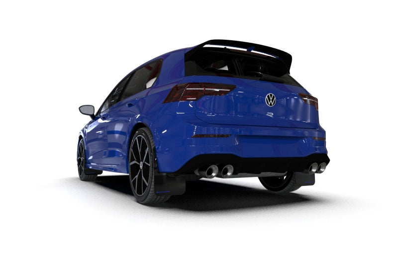 Rally Armor 2022 MK8 Volkswagen Golf GTI/R Black UR Mud Flap w/ Green Logo - awdtuningtx