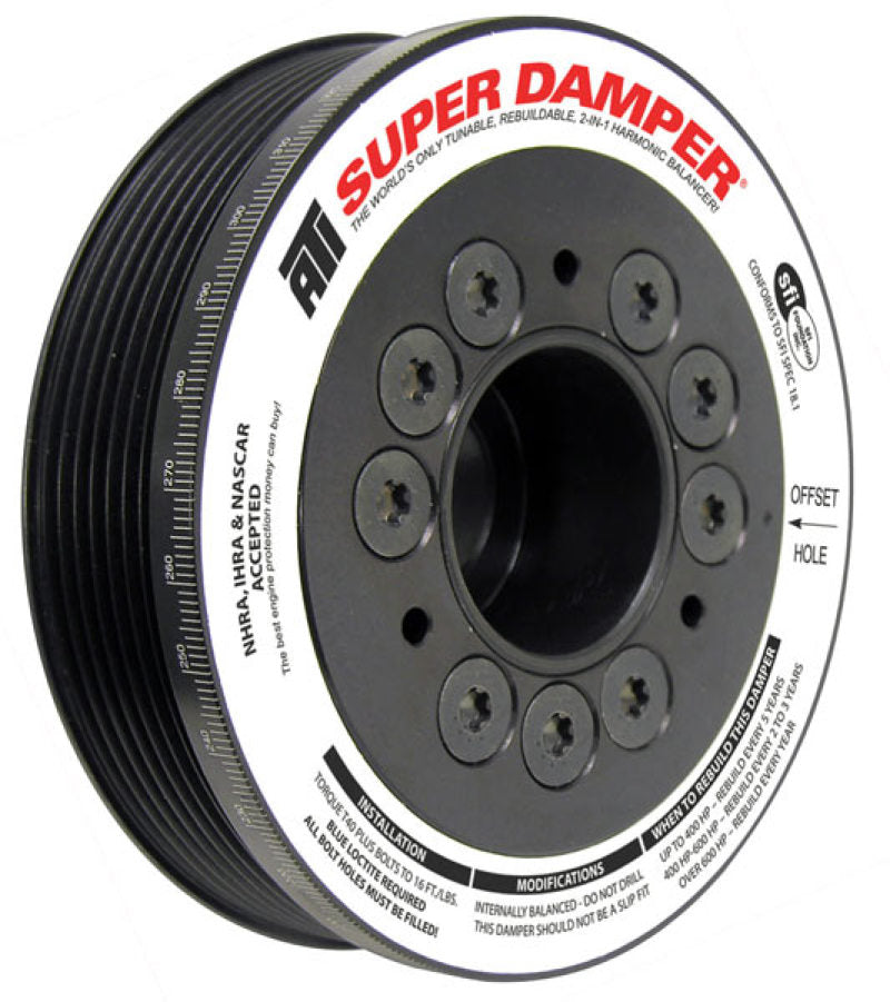 ATI Damper - 5.67in - Alum - 6 Grv - Toyota 2Zz-Ge - 1.8L - 4 Percent OD - 1Pc - awdtuningtx