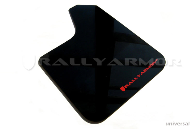 Rally Armor Universal UR Black Mud Flap w/ Metallic Black Logo - Pair - awdtuningtx