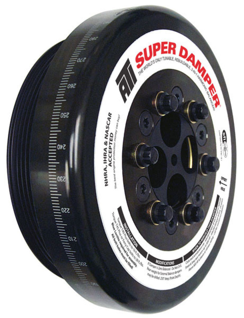 ATI Damper - 8.074in - Steel - 8 Grv - Cummins - 4BT - 6BT - 3.9L - 5.9L - 3 Ring - Diesel - awdtuningtx