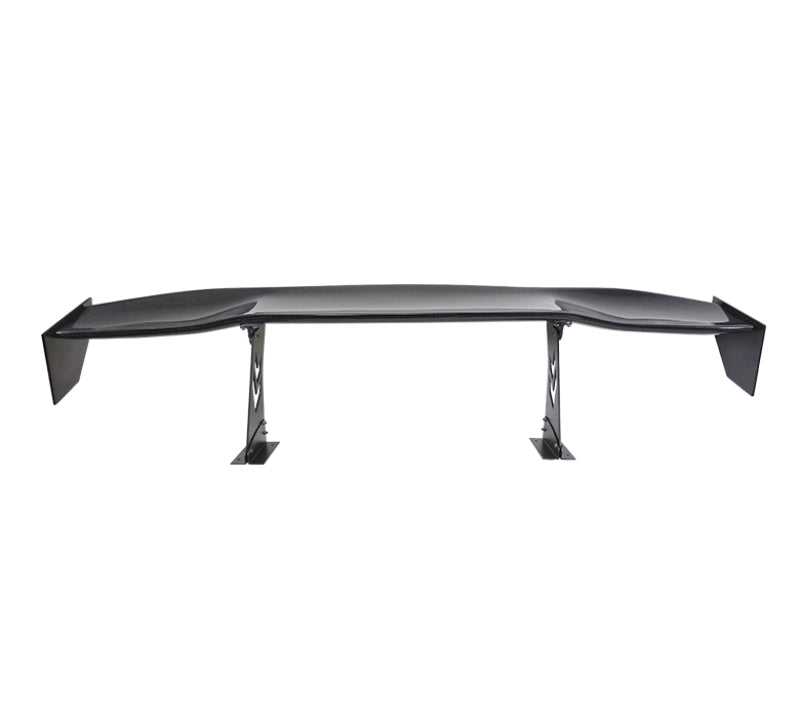 NRG Carbon Fiber Spoiler - Universal (69in.) w/NRG Logo / Stand Cut Out / Large Side Plate - awdtuningtx