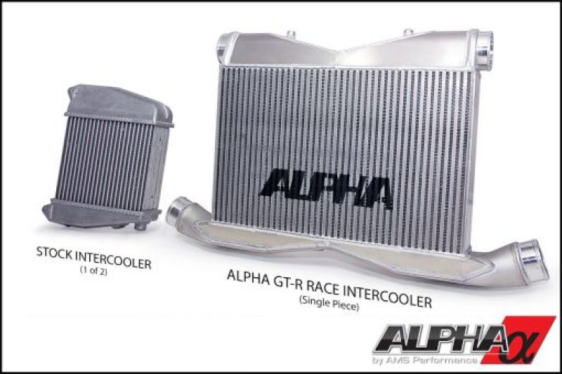 AMS Performance 09-23 Nissan GT-R Alpha Race Front Mount Intercooler w/Logo - awdtuningtx
