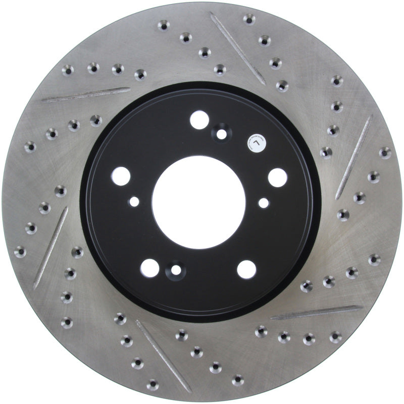 StopTech Slotted & Drilled Sport Brake Rotor Front Left 13 Honda Accord Sport - awdtuningtx