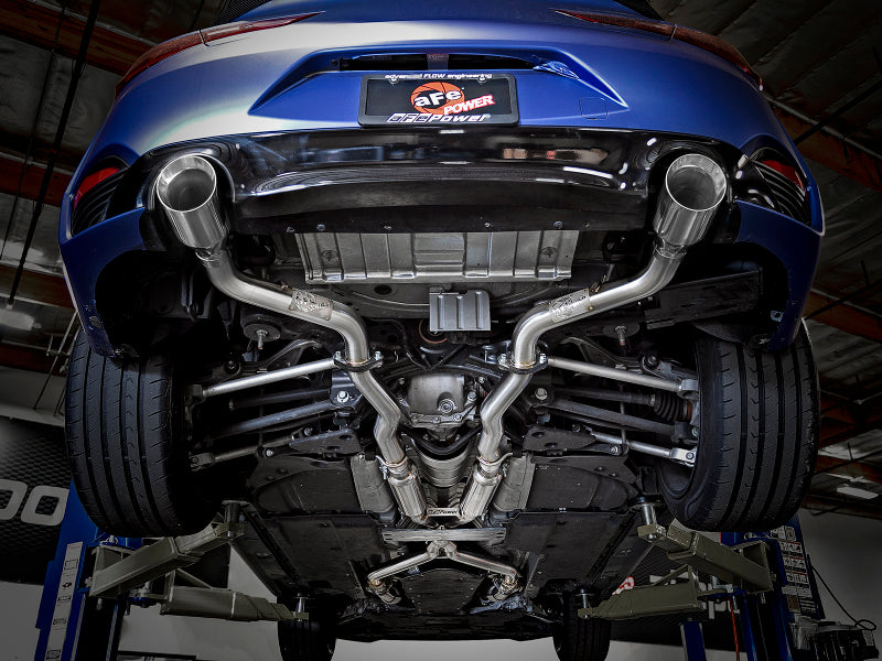 aFe POWER Takeda 2.5in 304 SS CB Exhaust w/ Polished Tips 17-19 Infiniti Q60 V6-3.0L (tt) - awdtuningtx