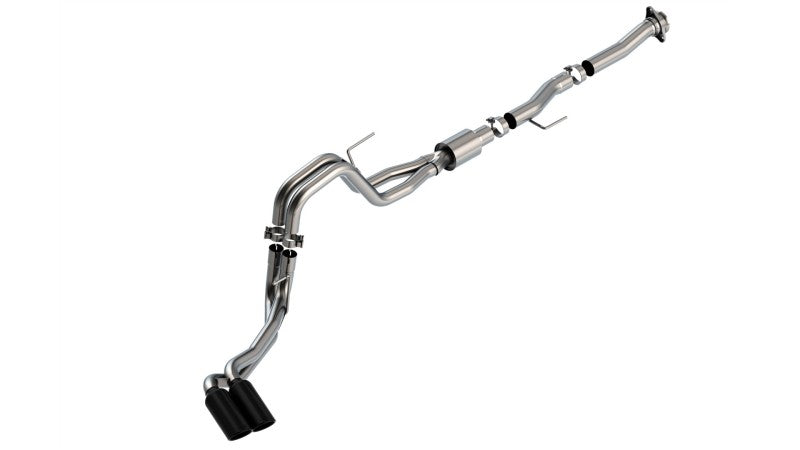 Borla F-150 2021 5.0L 2dr RC SB (122.8 WB) XL/XLT 3/2.25 DSE Cat-Back ATAK Black Chrome Tips - awdtuningtx