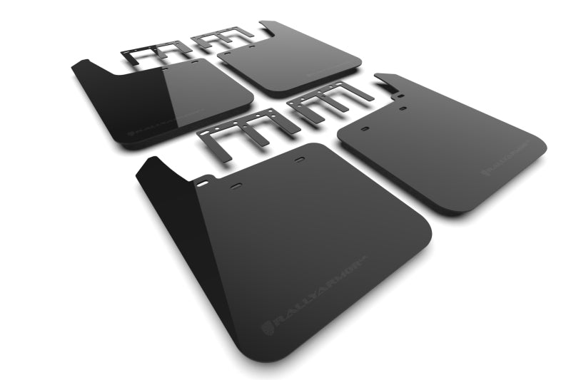 Rally Armor 19-24 GMC Sierra 1500 AT4 Black UR Mud Flap w/ Metallic Black Logo - awdtuningtx