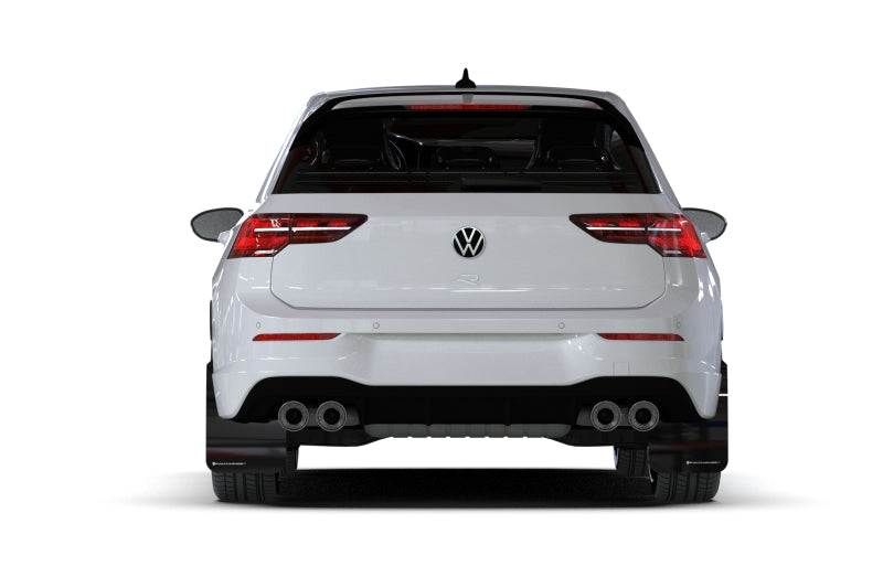 Rally Armor 2022 MK8 Volkswagen Golf GTI/R Black UR Mud Flap w/ Green Logo - awdtuningtx