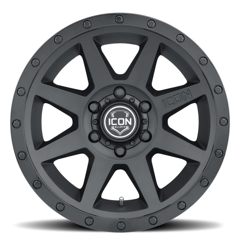 ICON Rebound 18x9 6x5.5 0mm Offset 5in BS 106.1mm Bore Double Black Wheel - awdtuningtx