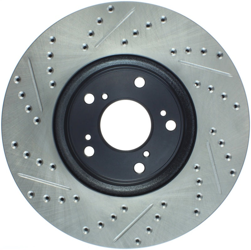 StopTech Slotted & Drilled Sport Brake Rotor Front Left 13 Honda Accord Sport - awdtuningtx
