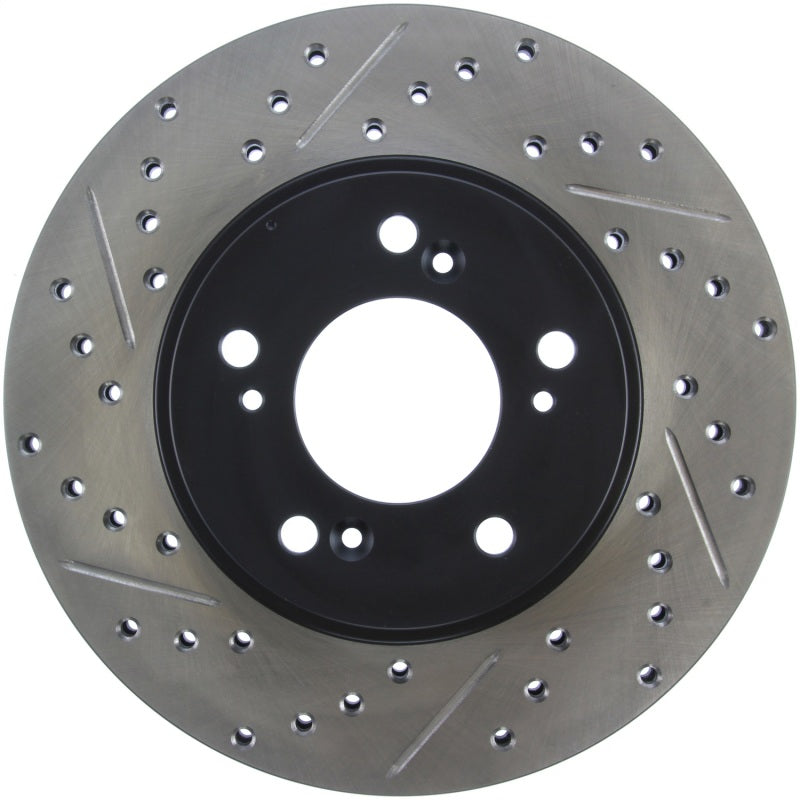 StopTech 97-01 Acura Integra Type R / 97-01 Honda CR-V Slotted & Drilled Right Front Rotor - awdtuningtx