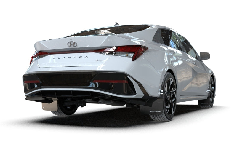 Rally Armor 2024+ Hyundai Elantra N Line Black Mud Flap w/ Red Logo - awdtuningtx