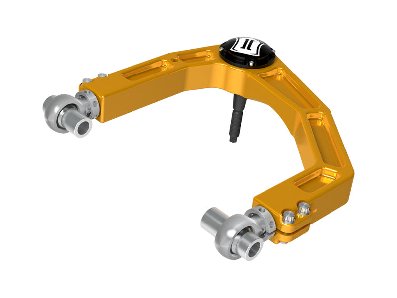 ICON 2024 Toyota Tacoma Billet Upper Control Arm w/ Delta Joint Pro - Gold Anodized - awdtuningtx