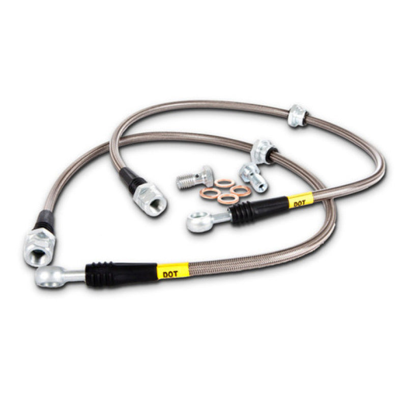 StopTech 09-11 Audi A6 Quattro / 07-11 S6 Front Stainless Steel Brake Line Kit - awdtuningtx