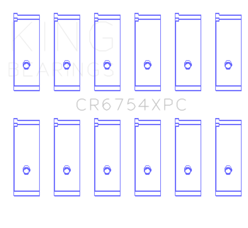 King Toyota2JZGE/2JZGTE 3.0L (Size .026) pMaxKote Performance Rod Bearing Set - awdtuningtx