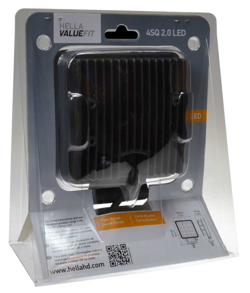 Hella ValueFit LED Work Lamps 4SQ 2.0 LED MV CR BP - awdtuningtx