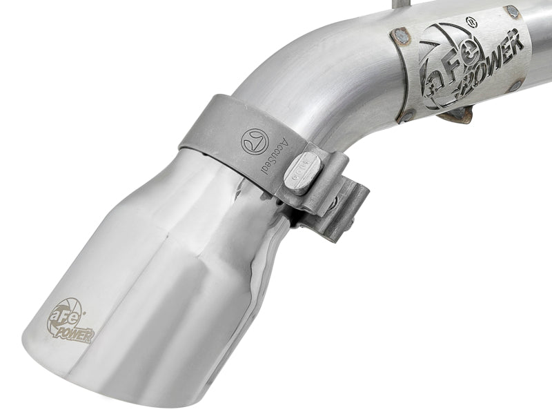 aFe MACH Force-Xp Axle-Back Exhaust System w/Polished Tip 18-20 Jeep Wrangler L4-2.0T / V6-3.6L - awdtuningtx