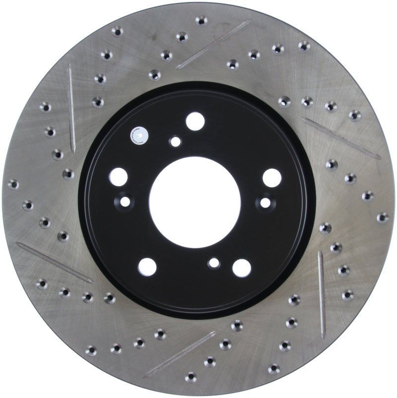 StopTech Slotted & Drilled Sport Brake Rotor Front Right 13 Honda Accord Sport - awdtuningtx