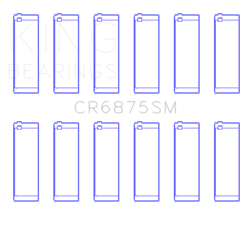 King Mercedes Benz OM 642 Sputter Replacement Connecting Rod Bearing +0.25 Oversize - awdtuningtx