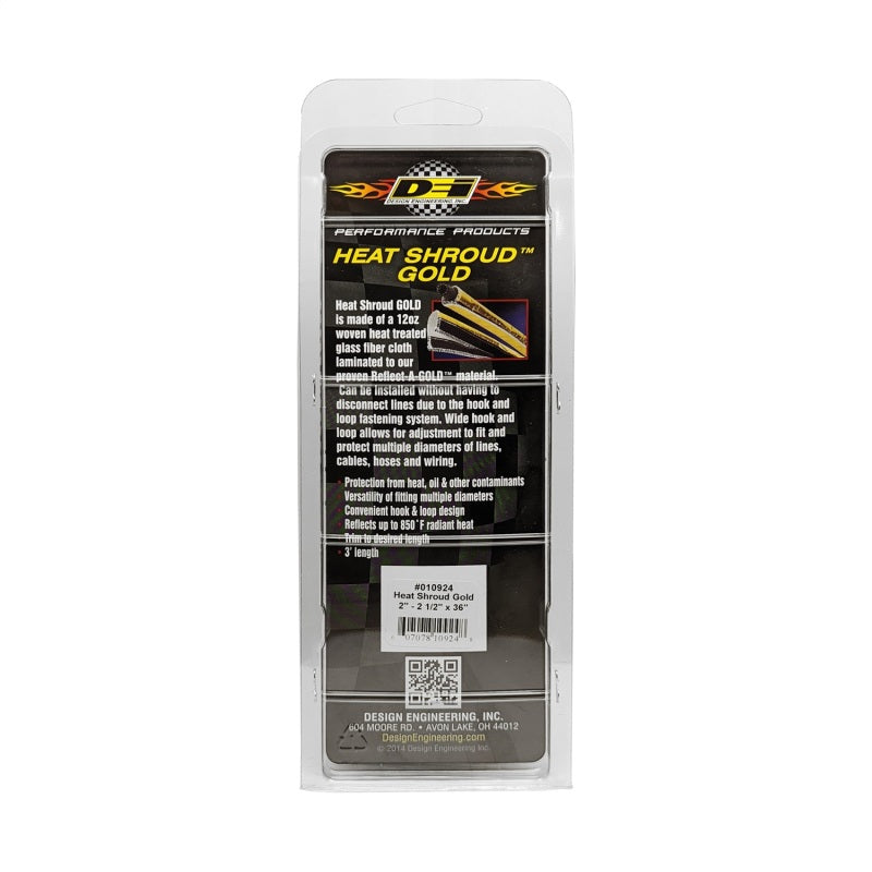 DEI Heat Shroud Gold 2in to 2.5in x 36in - awdtuningtx