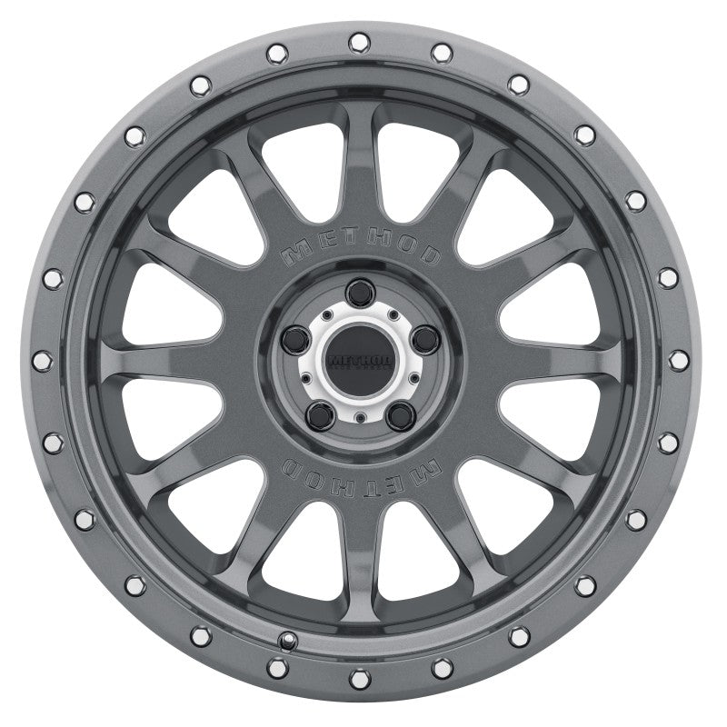 Method MR605 NV 20x10 -24mm Offset 5x5.5 108mm CB Gloss Titanium Wheel - awdtuningtx