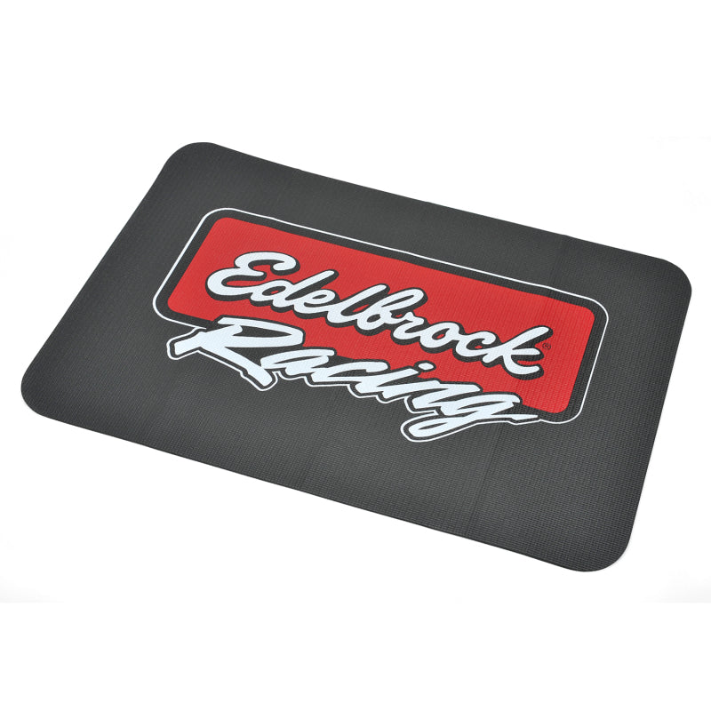 Edelbrock Racing Fender Cover - PVC Foam Mat - 2 Color Printed Edelbrock Racing Logo - awdtuningtx