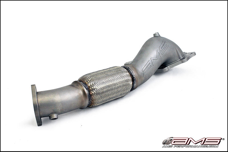 AMS Performance 08-15 Mitsubishi EVO X Widemouth Downpipe w/Turbo Outlet Pipe - awdtuningtx