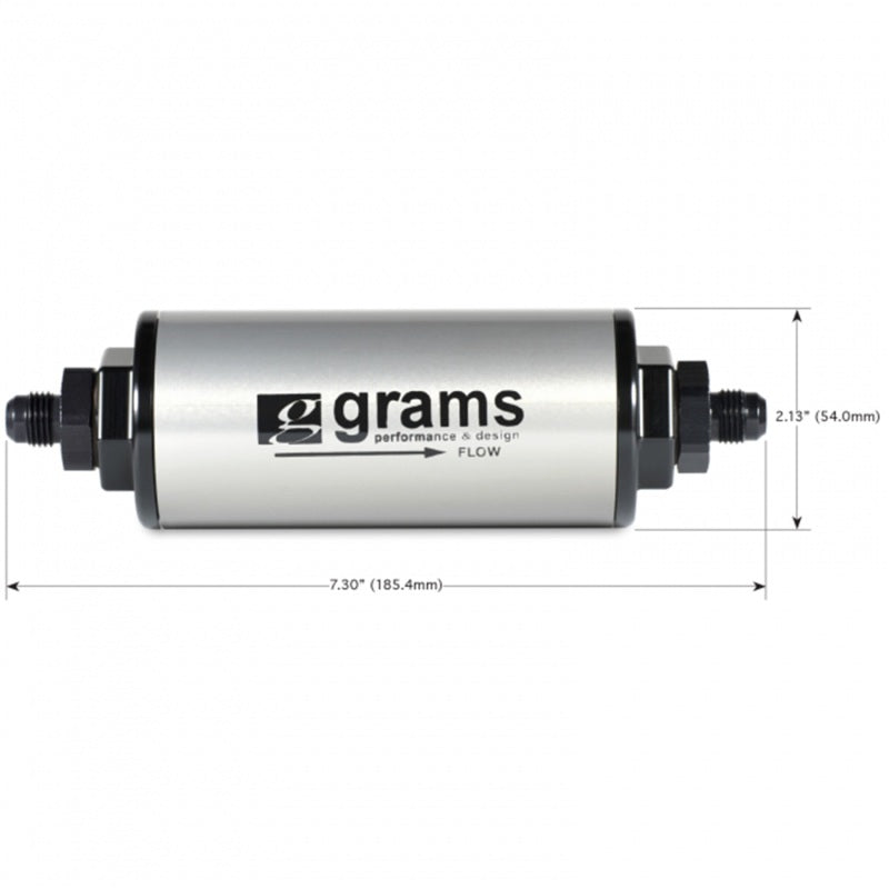 Grams Performance 100 Micron -8AN Fuel Filter - awdtuningtx