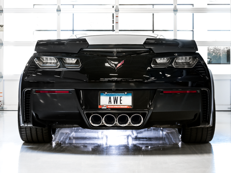 AWE Tuning 14-19 Chevy Corvette C7 Z06/ZR1 (w/o AFM) Touring Edition Axle-Back Exhaust w/Chrome Tips - awdtuningtx