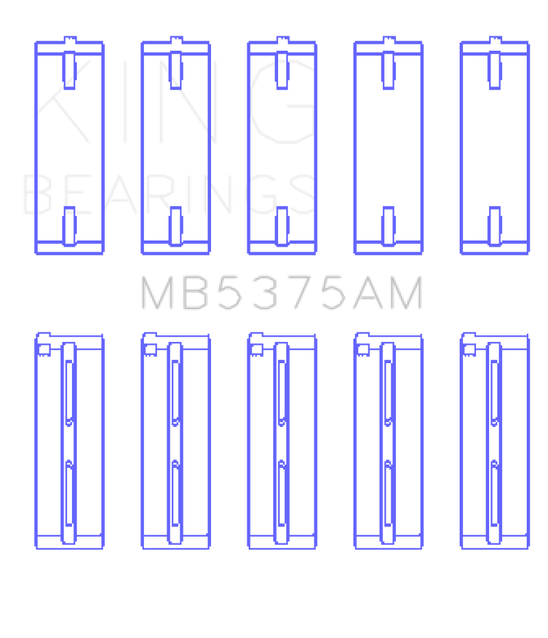 King Toyota 2ZZGE Crankshaft Main Bearing Set - awdtuningtx