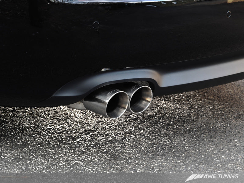 AWE Tuning Audi B8 A5 2.0T Touring Edition Single Outlet Exhaust - Polished Silver Tips - awdtuningtx
