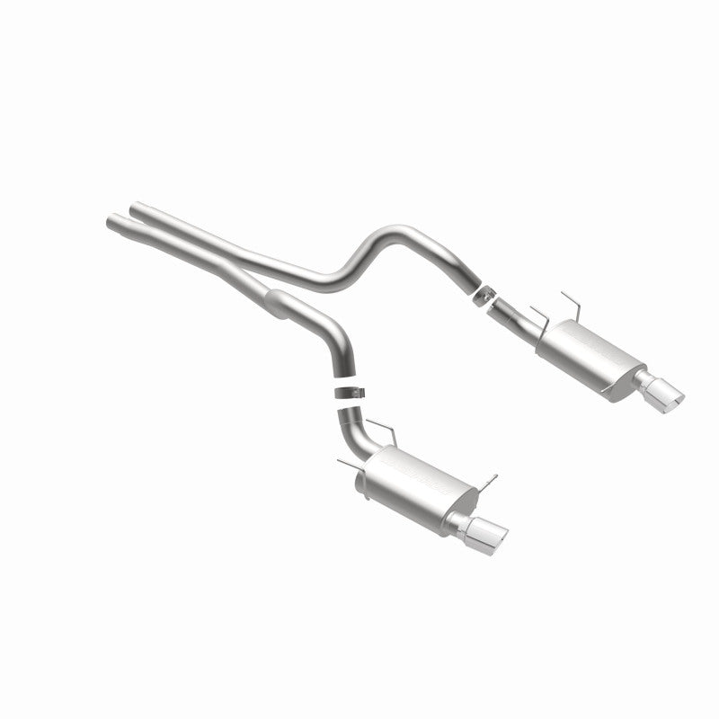 MagnaFlow 13 Ford Mustang Dual Split Rear Exit Stainless Cat Back Performance Exhaust (Street) - awdtuningtx