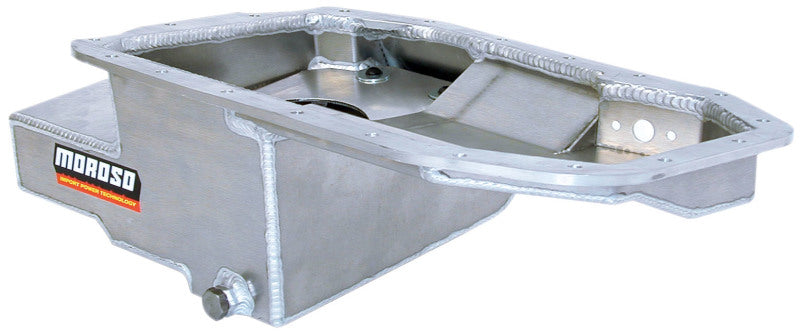 Moroso Mitsubishi 2.0L DOHC Turbo 4G63 Kicked Out Road Race Baffled 6.25qt 6.5in Aluminum Oil Pan - awdtuningtx