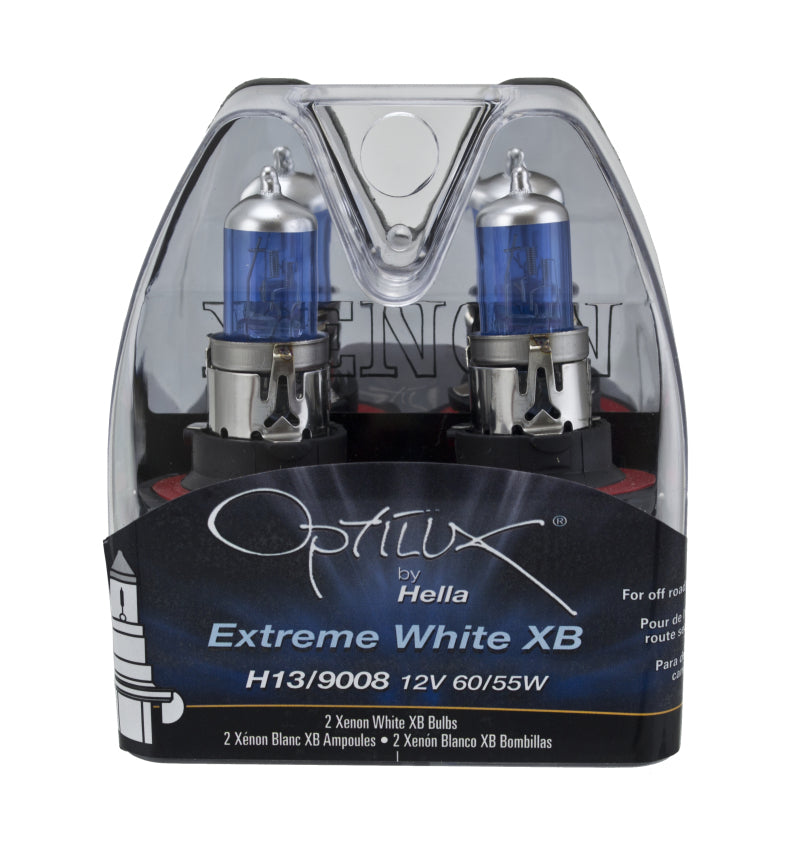 Hella Optilux H13/9008 12V 60/55W XB Xenon White Bulbs (Pair) - awdtuningtx