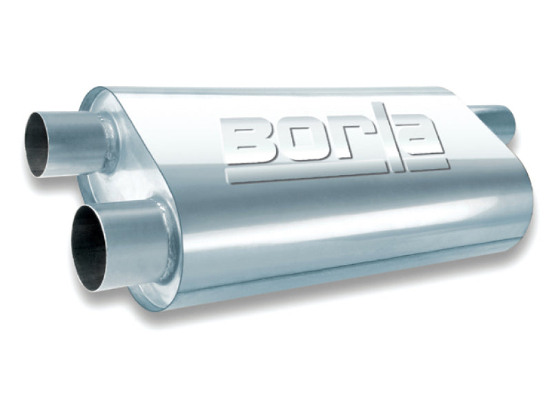 Borla Universal Oval Transverse 2.5in Inlet/Outlet 19in x 10.25in x 5.5in Turbo XL Muffler - awdtuningtx