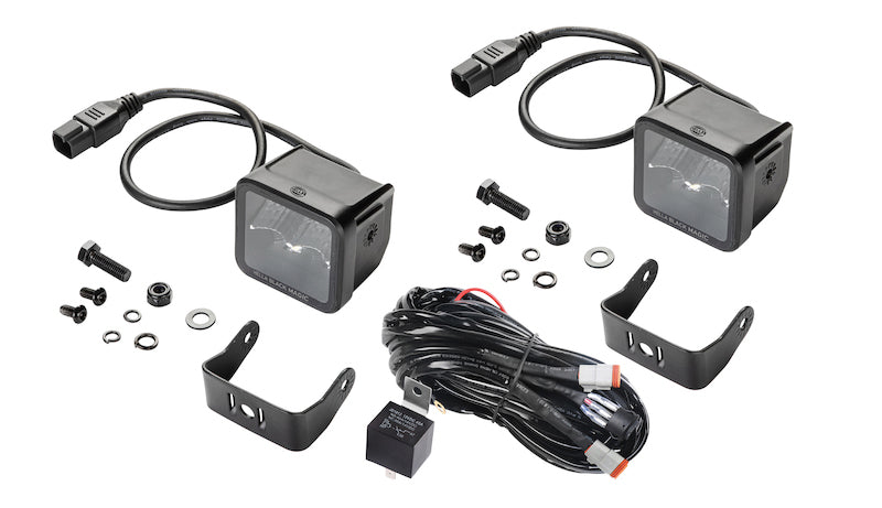 Hella Universal Black Magic 2.7in L.E.D. Cube Kit - Flood Beam - awdtuningtx